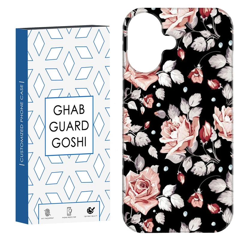 کاور قاب گارد گوشی طرح گلبرگ کد Dimo-762 مناسب برای گوشی اپل Iphone 16     