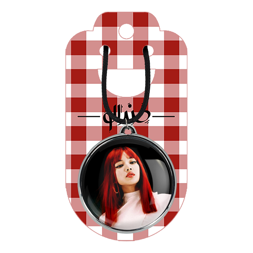 گردنبند خندالو مدل لیسا بلک پینک کد 1428514291