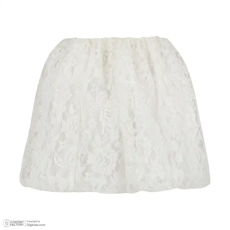 دامن زنانه پپا مدل 006 رنگ سفید