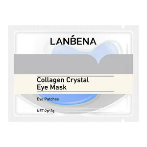 ماسک زیر چشم لنبنا مدل Collagen Crystal Blue وزن 3 گرم مجموعه 2 عددی