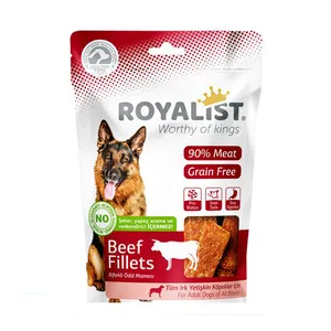 غذای تشویقی سگ رویالیست مدل Beef Fillets وزن 80 گرم