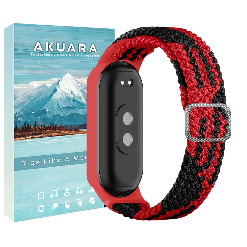 بند آکوآرا مدل Woven مناسب برای ساعت هوشمند شیائومی Mi band 3/4/5 12mm