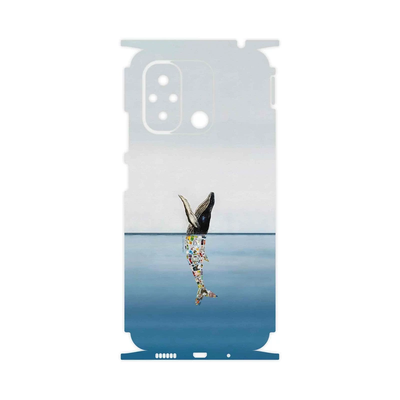 برچسب پوششی ماهوت مدل Collage of Sea Trash-FullSkin مناسب برای گوشی موبایل شیائومی Redmi 12C