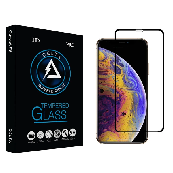 محافظ صفحه نمایش دلتا مدل HD مناسب برای گوشی موبایل اپل iPhone XS Max