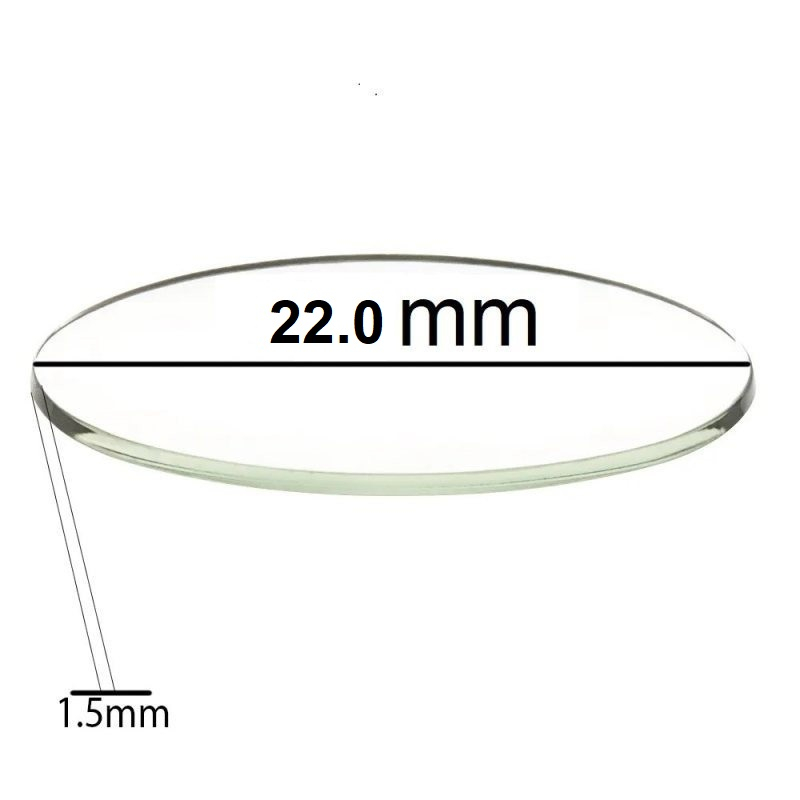 شیشه ساعت مچی مدل 22.0 mm