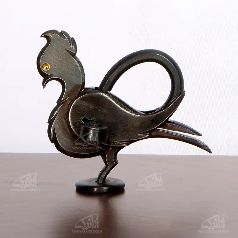 ‎قفل دست ساز‎ ‎فولادی‎ ‎‎‎ساده‎ ‎‎خاکستری‎ ‎‎طرح‎ ‎پرنده‎ ‎ ‎‎‎‎مدل 1119400004