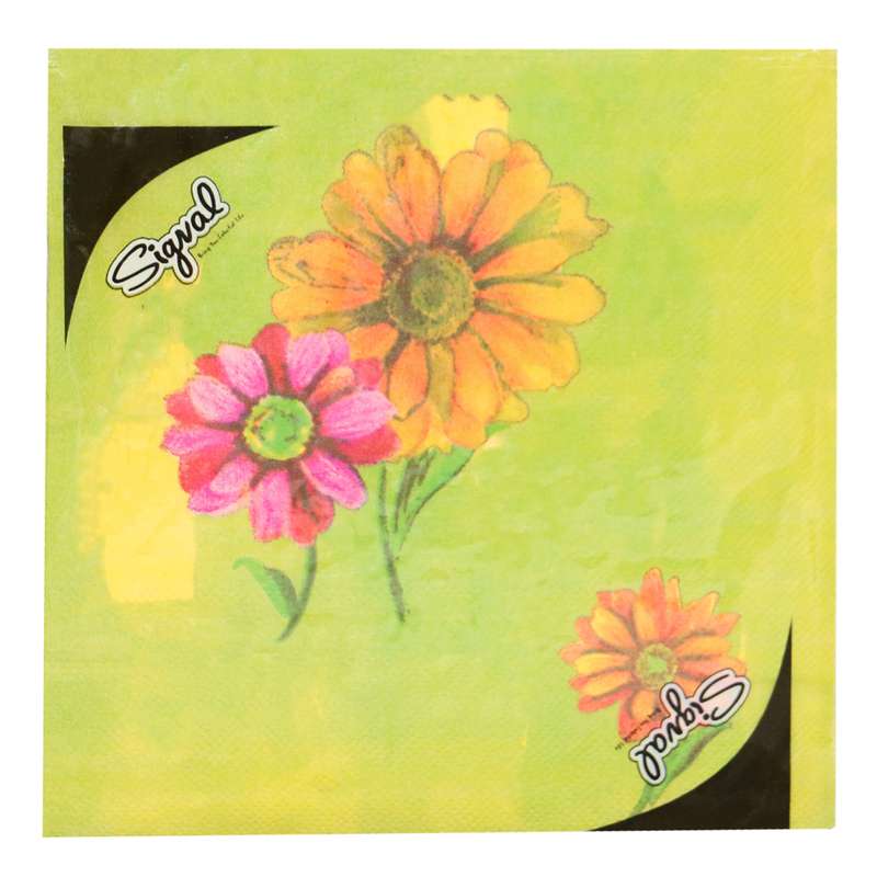 دستمال سفره کودک مدل Sigval Flower مجموعه 20 عددی