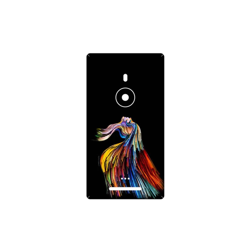 برچسب پوششی ماهوت مدل Rainbow Hair Digital Art مناسب برای گوشی موبایل نوکیا Lumia 925