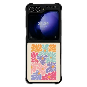AKAM AMC-WSGZFLIP5-FLOWERS-18 Cover For Samsung Galaxy Z Flip 5