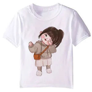 تی شرت آستین کوتاه دخترانه مدل دختر F18