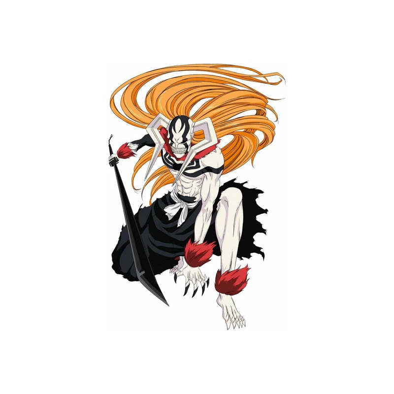 استیکر لپ تاپ و موبایل مدل انیمه طرح Bleach Ichigo Kurosaki کد 2867