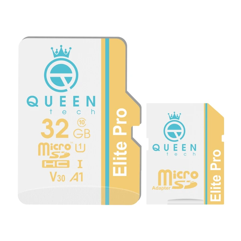  کارت حافظه Micro SDHC کوئین تک مدل Elite pro A1-V30-566X کلاس 10 استاندارد UHS-l U3 سرعت 85mbps ظرفیت 32 گیگابایت به همراه آداپتور SD