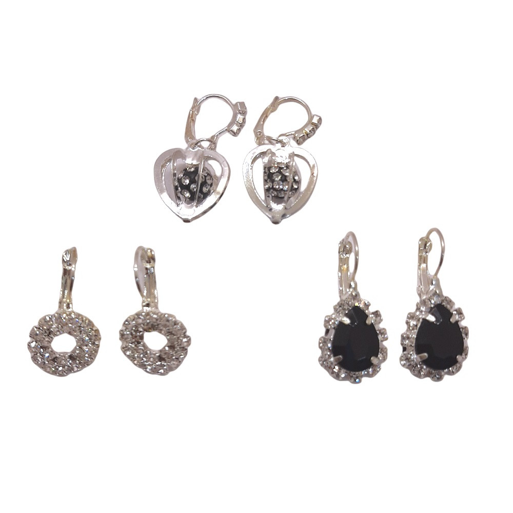 گوشواره دخترانه مدل F02 مجموعه 3 عددی