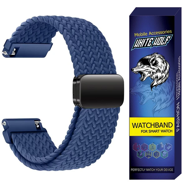 بند وایت ولف مدل W-Braided مناسب برای ساعت هوشمند هایلو RS4 Max / RS5 / RS3 LS04 / RT2 Global