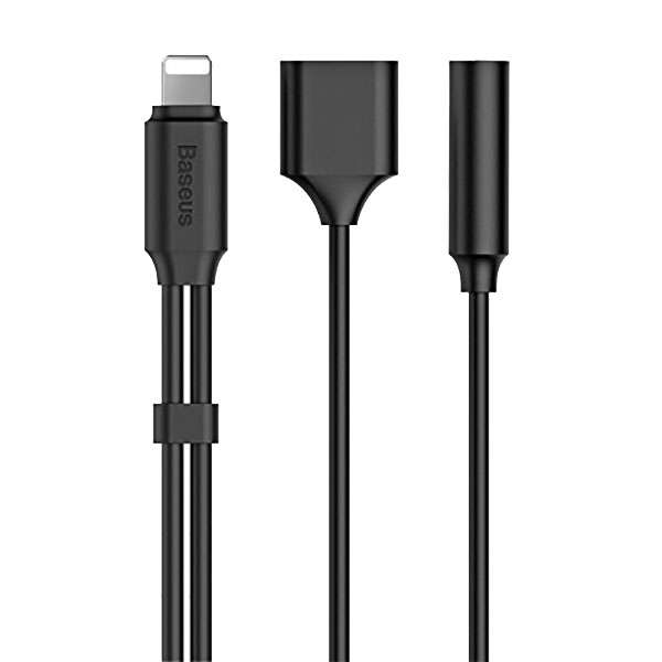 مبدل لایتنینگ به جک 3.5 میلی متری/لایتنینگ باسئوس مدل L35