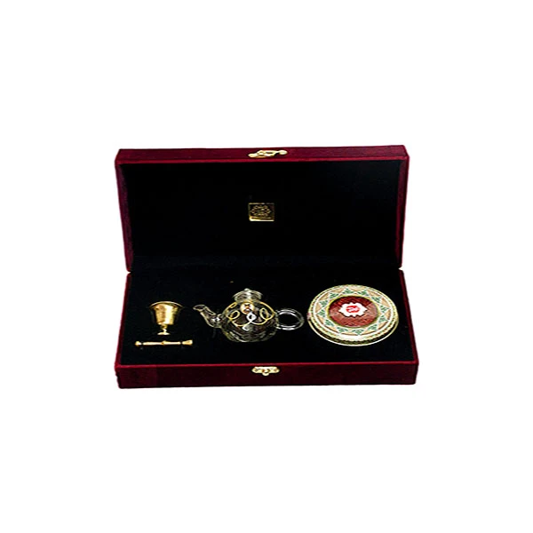 زعفران نگین آوین چاکرالحسینی - 1 مثقال به همراه هاون و قوری