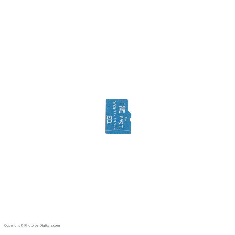 کارت حافظه MicroSDHC تروبایت مدل 633X-V10 کلاس 10 استاندارد UHS-I U1 سرعت 95MBPS ظرفیت 16 گیگابایت به همراه آداپتور SD و کارت‌خوان