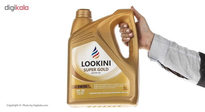 روغن موتور خودرو لوکینی مدل Super Gold-5W30 حجم 5 لیتر