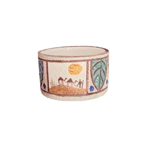 گلدان سرامیکی مدل اسلیمی کد k