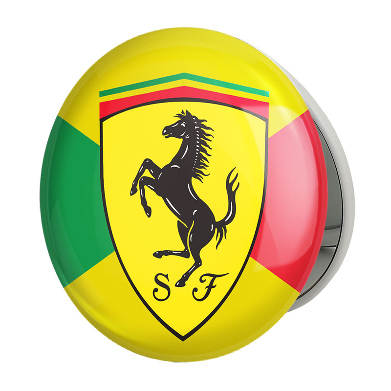 آینه جیبی خندالو طرح فراری Ferrari مدل تاشو کد 23407 
