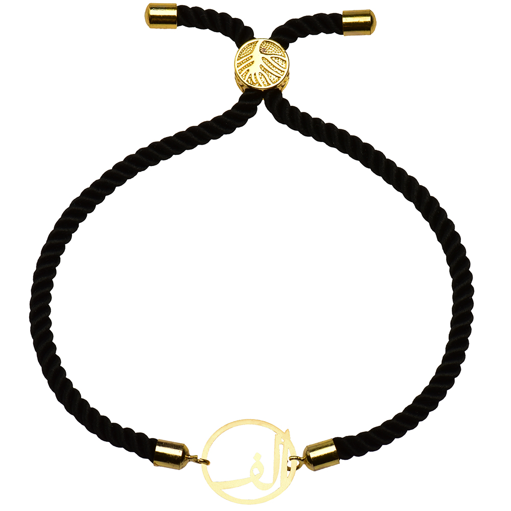 دستبند طلا 18 عیار زنانه کرابو  طرح حرف الف مدل Kr2912