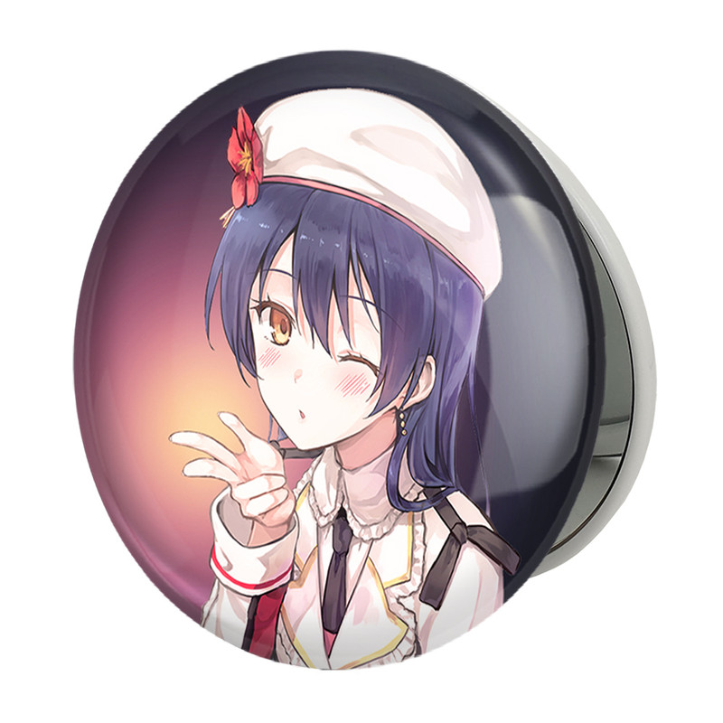 آینه جیبی خندالو طرح اومی سونادا انیمه لاو لایو Love Live مدل تاشو کد 18306 