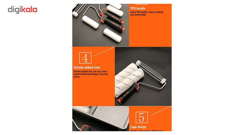 غلتک نقاشی 4 تکه هاردن مدل RS134