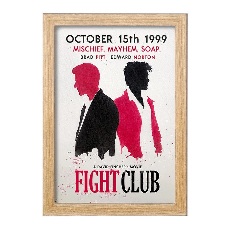 تابلو خندالو مدل باشگاه مبارزه (Fight Club) کد F11342