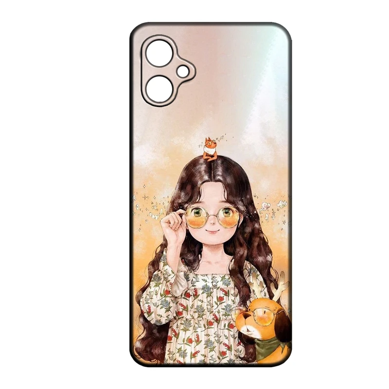 کاور طرح دخترانه کد 270 مناسب برای گوشی موبایل سامسونگ Galaxy A06