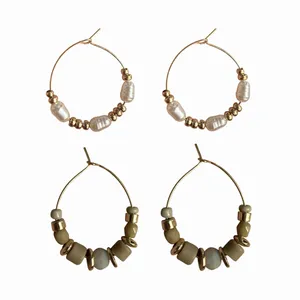 گوشواره زنانه مدل 35789 بسته ۲ عددی