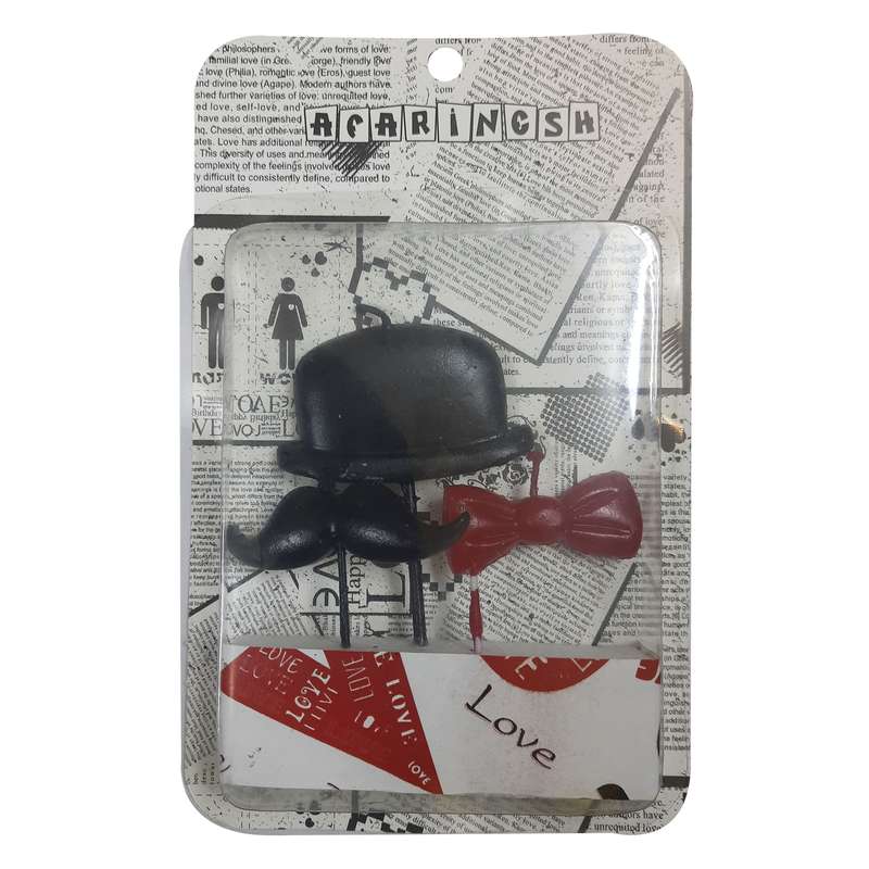 شمع تولد طرح سبیل مدل s45 مجموعه 3 عددی