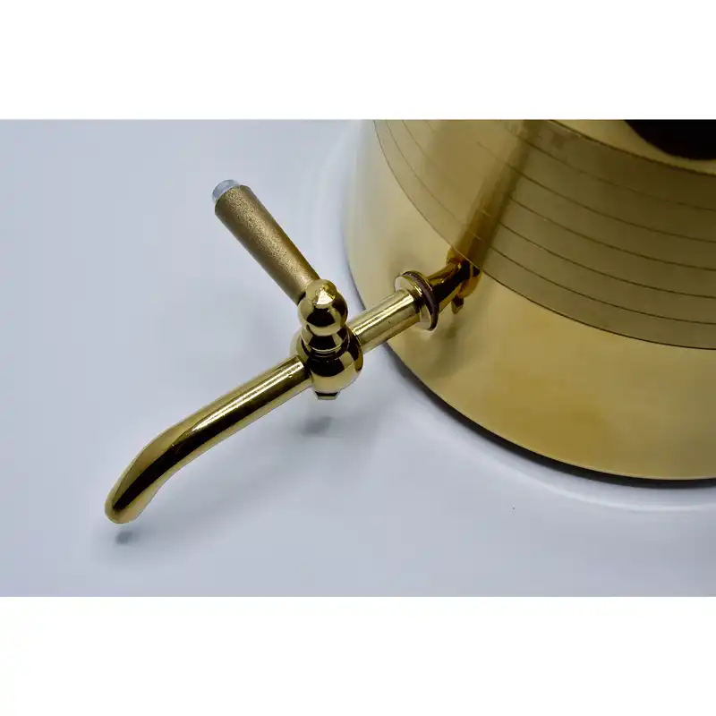 کتری و قوری کروپ ست مدل خط دار طلایی کد 814