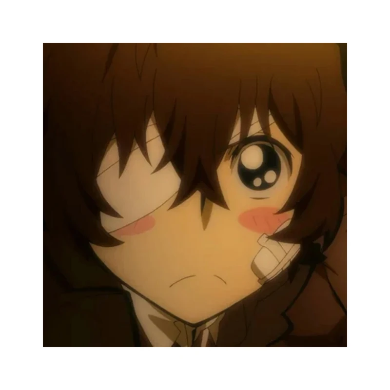 استیکر لپ تاپ و موبایل مدل انیمه طرح سگ‌های ولگرد بانگو اوسامو دازای Bungo Stray Dogs Osamu dazai کد 334