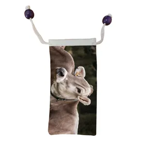 کاور عینک اطلس آبی طرح حیوان گاو مدل KE1127