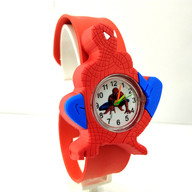 ساعت مچی عقربه ای بچگانه مدل مرد عنکبوتی کد 1