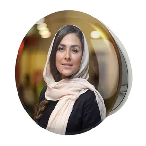 آینه جیبی خندالو طرح هدی زین العابدین مدل تاشو کد 6251 