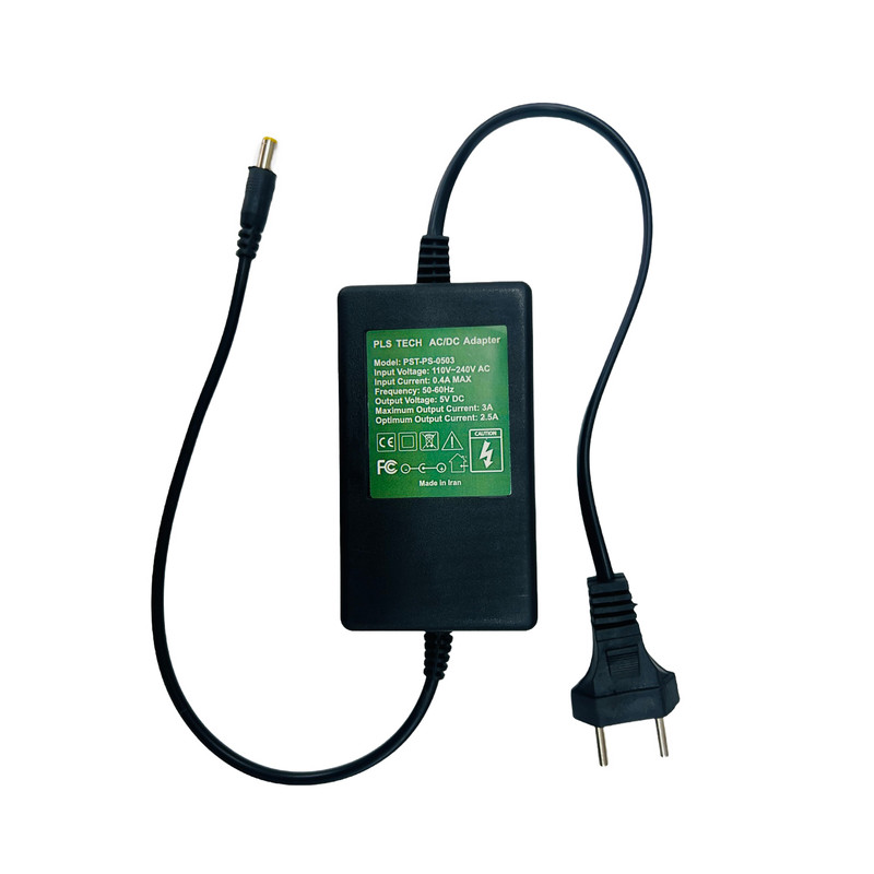 آداپتور بین راهی 5 ولت 3 آمپر مدل PLS-PS-0503