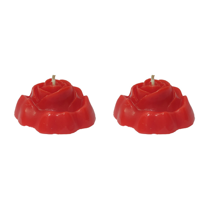 شمع مدل گل رز کد 01 بسته 2 عددی