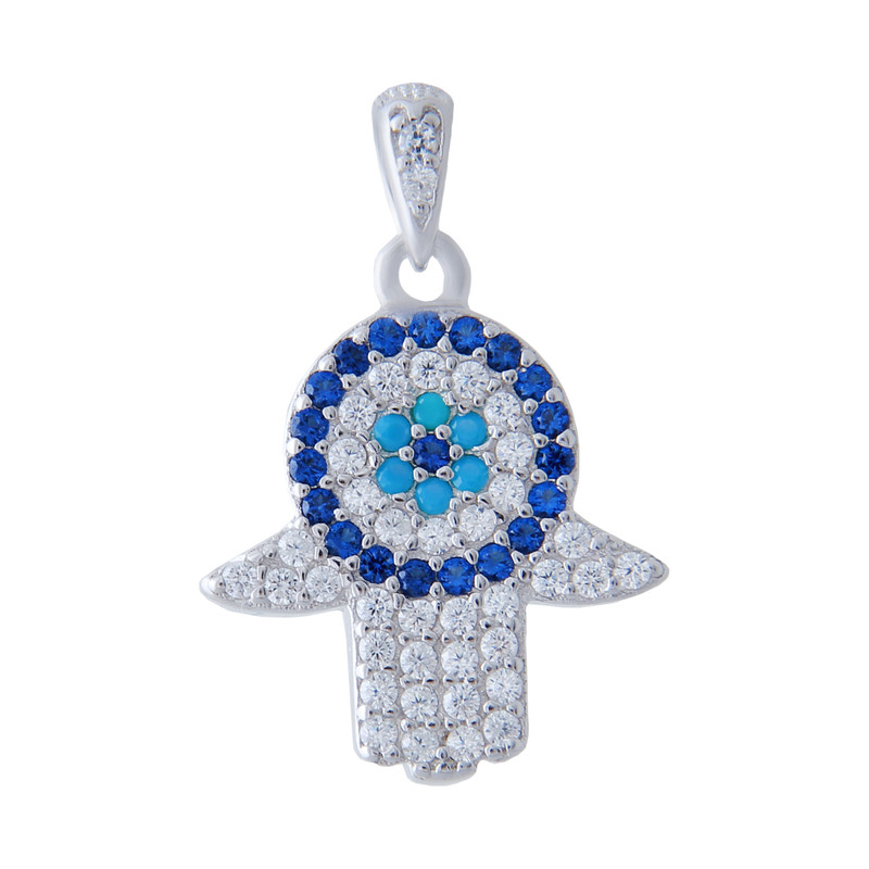 آویز گردنبند نقره زنانه بازرگانی میلادی کد PKR-145