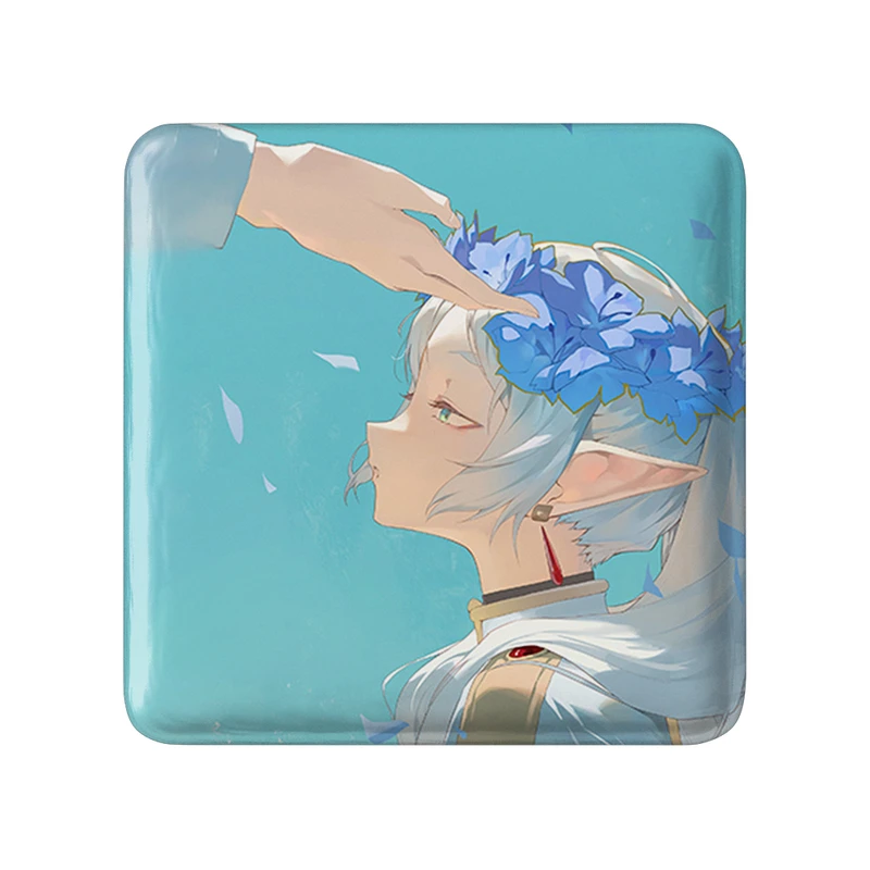 مگنت خندالو طرح انیمه فریرن (Frieren) مدل مربعی کد 33944