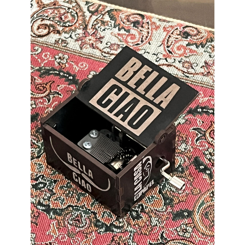 جعبه موزیکال اینو دلا ویتا مدل ARCA ملودی بلاچاو طرح سرقت پول Money Heist