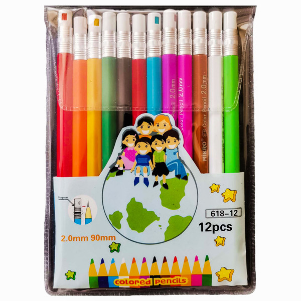 مداد رنگی 12 رنگ مدل میکرو