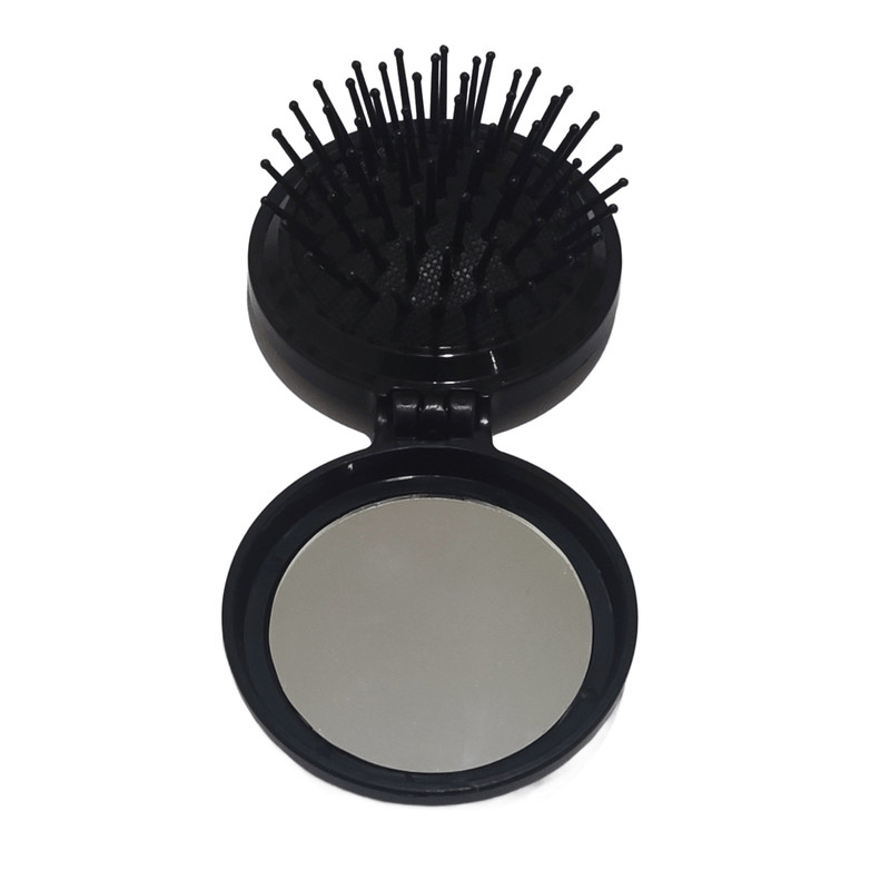 برس مو مدل جیبی آینه دار کد BB02