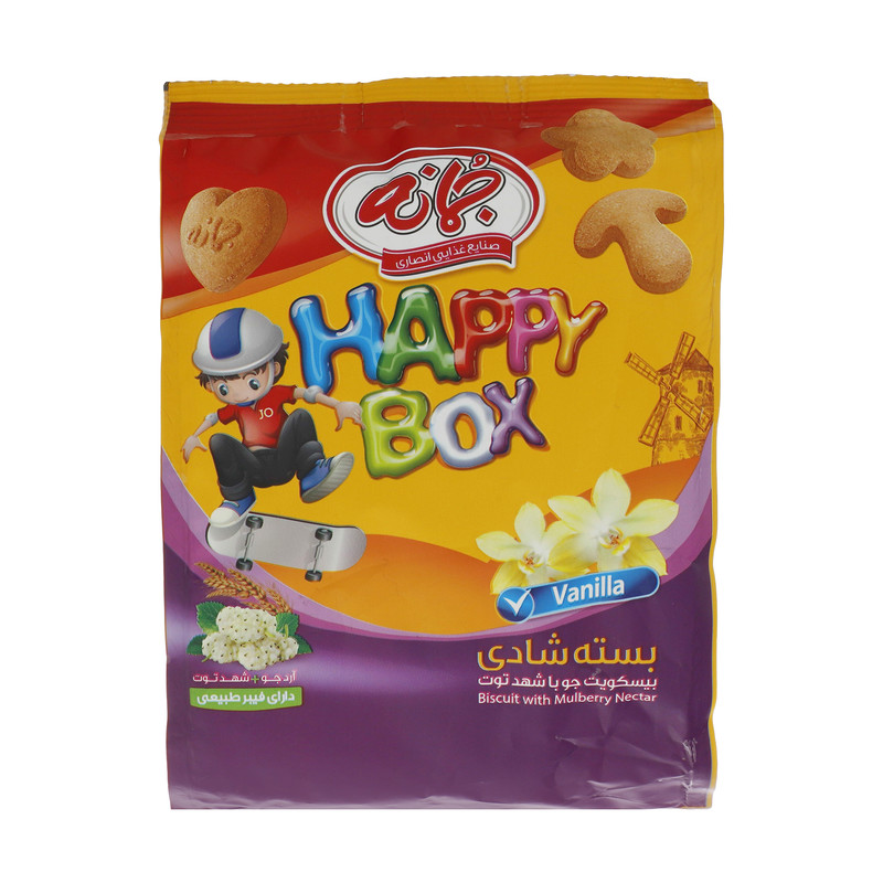 بیسکویت بسته شادی با طعم وانیل جمانه - 50 گرم 