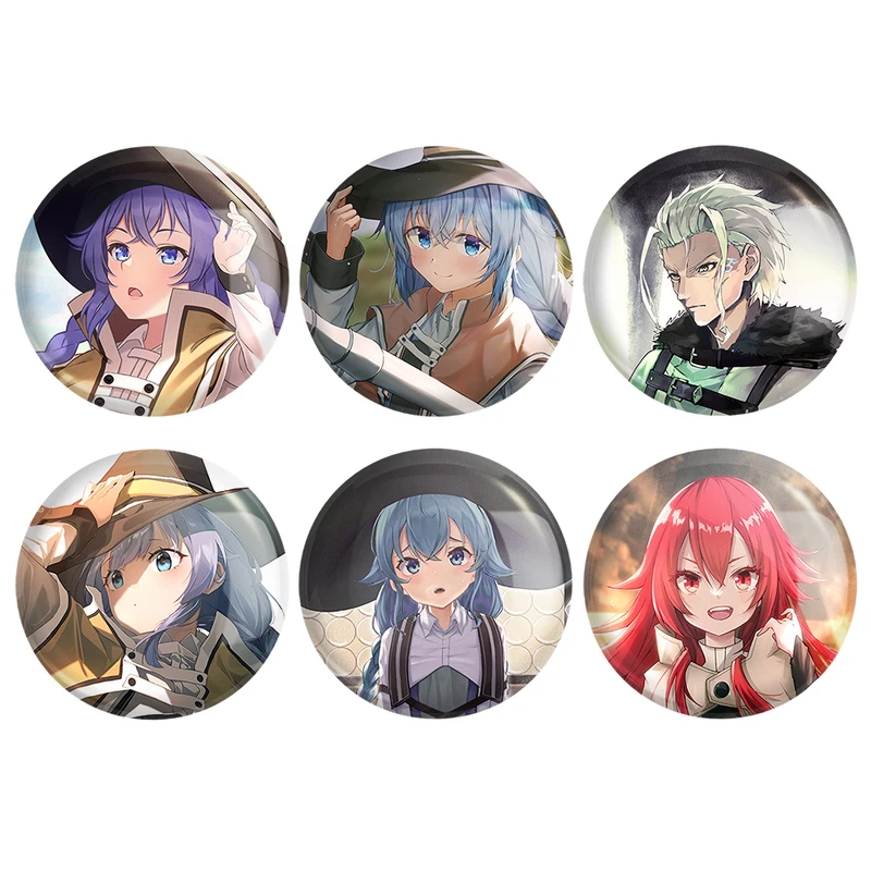 مگنت خندالو طرح انیمه موشوکو تنسی Mushoku Tensei کد 1504A مجموعه 6 عددی