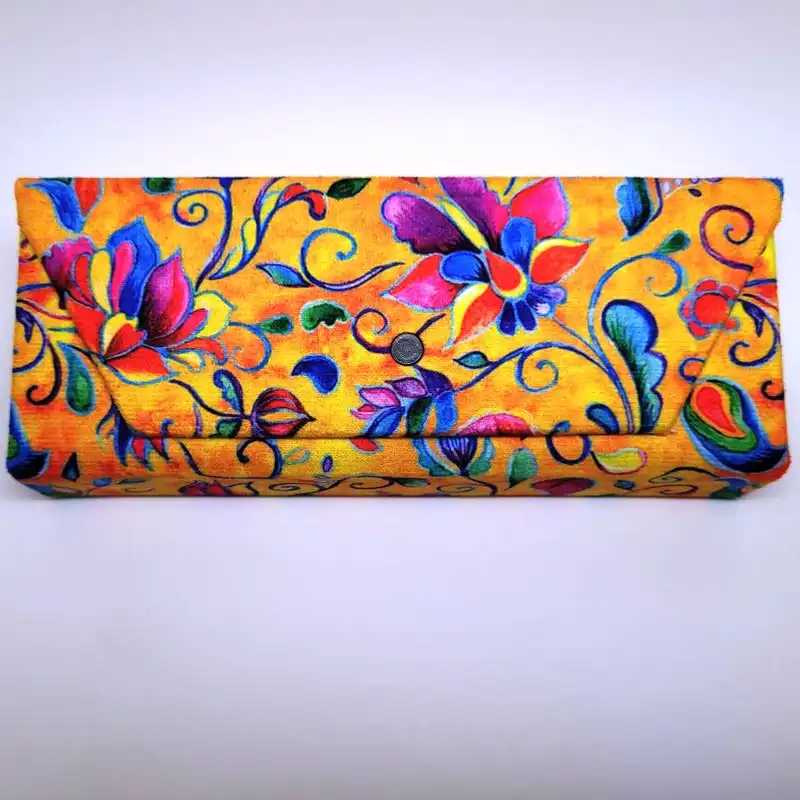 قاب عینک مدل گلدار