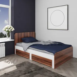  تخت خواب یکنفره وینه چوب مدل والیس سایز 90x200 سانتی متر