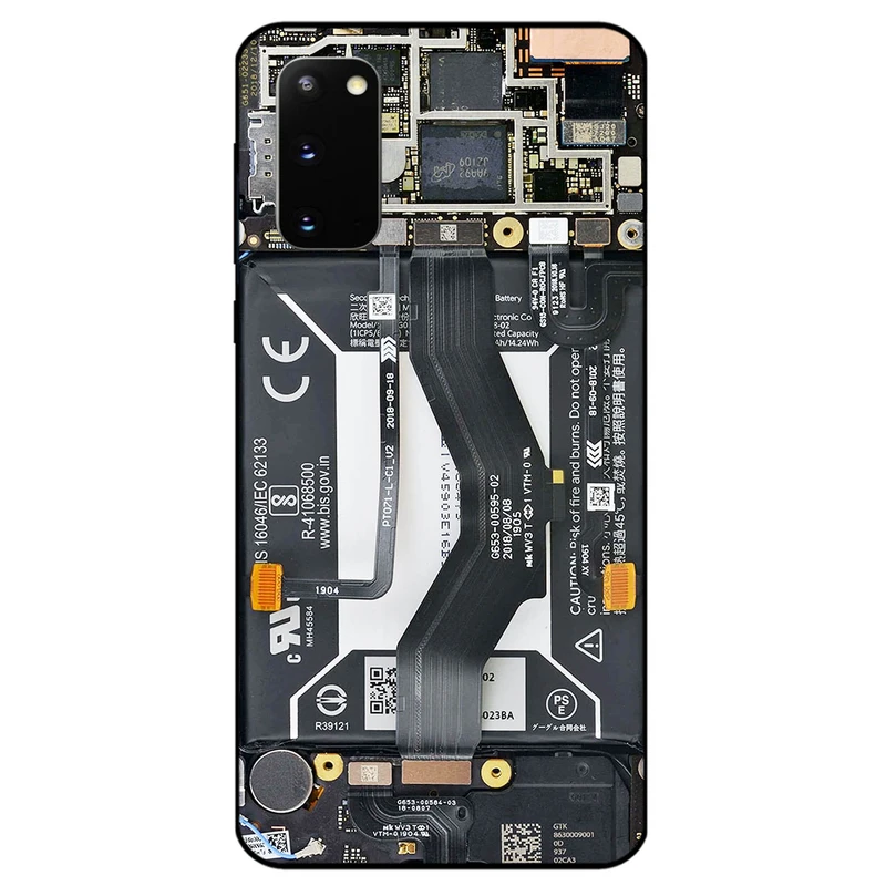کاور مگافون طرح برد موبایل مدل 8004 مناسب برای گوشی موبایل سامسونگ Galaxy S20         