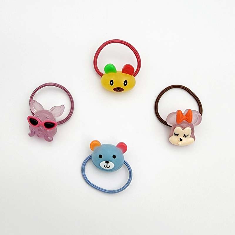 کش مو دخترانه مدل ANIMAL کد KSH699 بسته 4 عددی