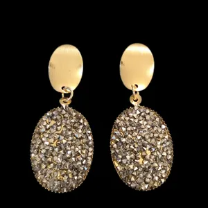 گوشواره زنانه مدل نگینی مجلسی